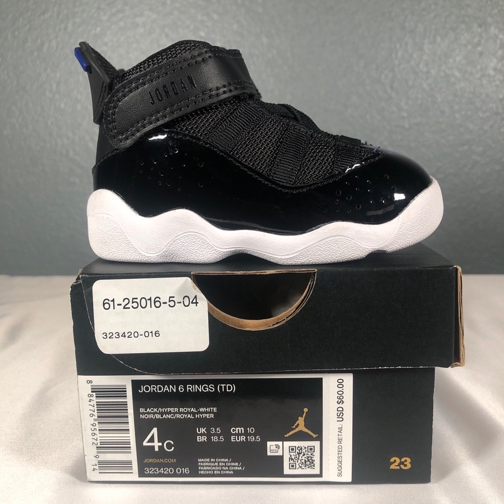 Jordan 6 Rings Size 4 (TD)